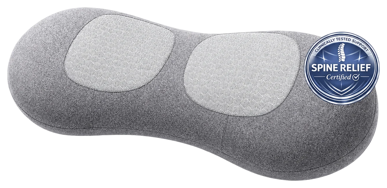 Orevive SpineEase with its certified spine-relief quality badge